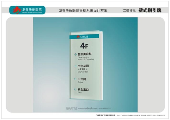 医院壁式指引牌华体在线登录入口-华体（中国）制作