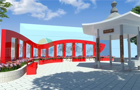 红色主题广场诗篇展示华体在线登录入口-华体（中国）