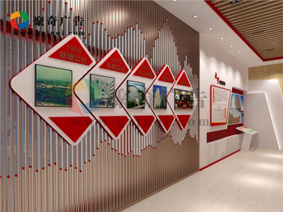街道党建展厅山峦镂空错开的华体在线登录入口-华体(中国)-聚奇广告