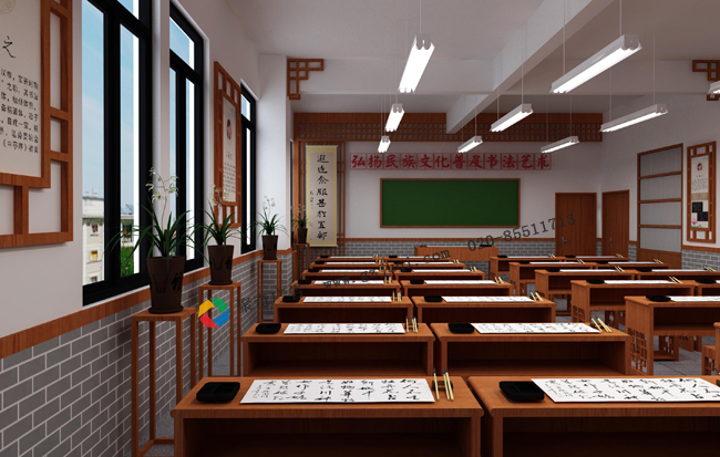 学校书法室装饰公司 学校书法室装饰公司