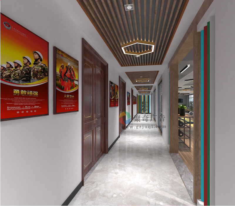 某消防中队党建文化长廊华体在线登录入口-华体（中国）